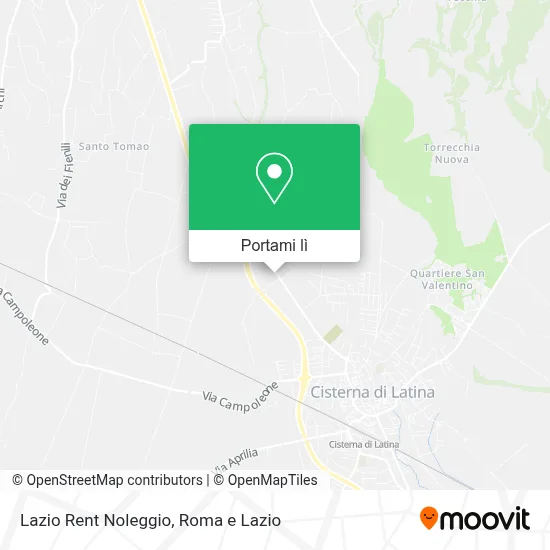 Mappa Lazio Rent Noleggio