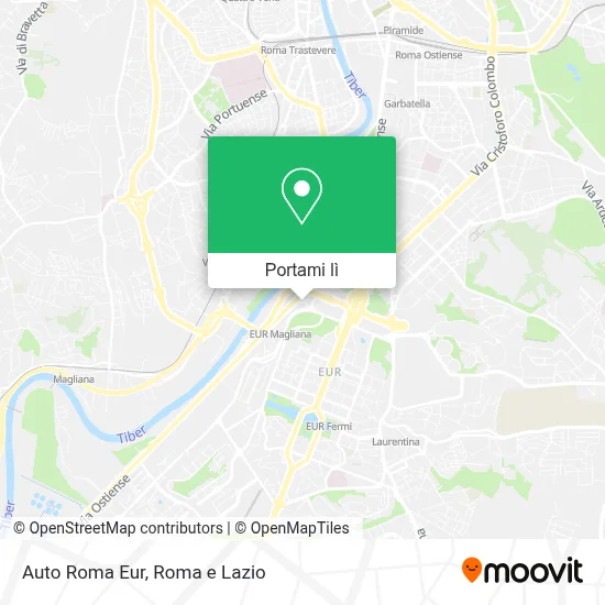 Mappa Auto Roma Eur