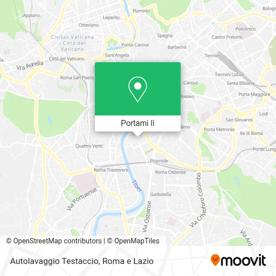 Mappa Autolavaggio Testaccio