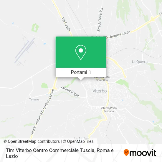 Mappa Tim Viterbo Centro Commerciale Tuscia