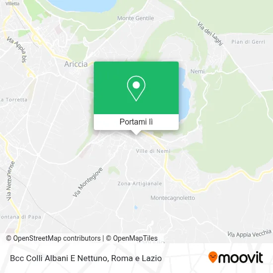 Mappa Bcc Colli Albani E Nettuno