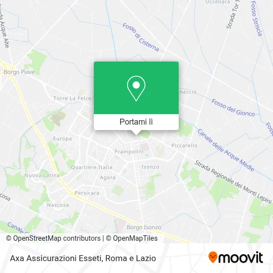Mappa Axa Assicurazioni Esseti
