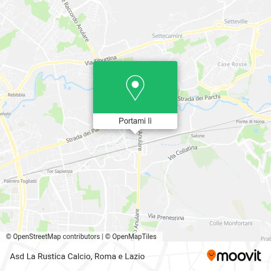 Mappa Asd La Rustica Calcio