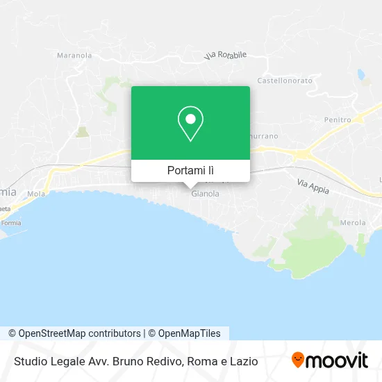 Mappa Studio Legale Avv. Bruno Redivo