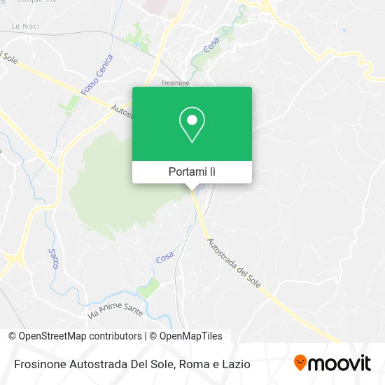 Mappa Frosinone Autostrada Del Sole