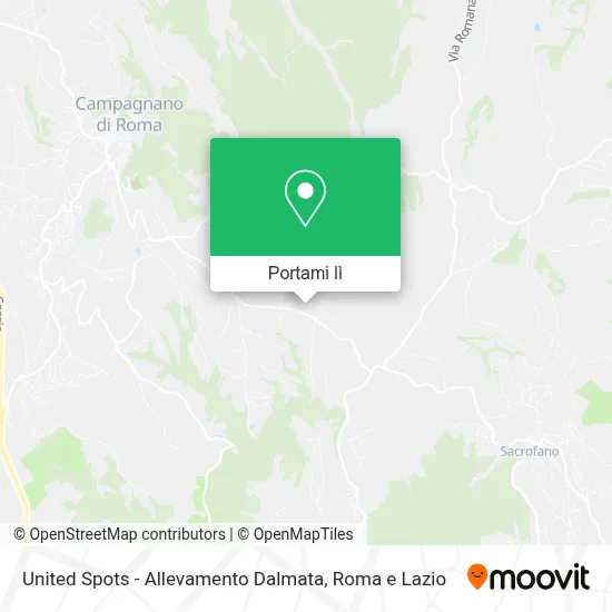 Mappa United Spots - Allevamento Dalmata