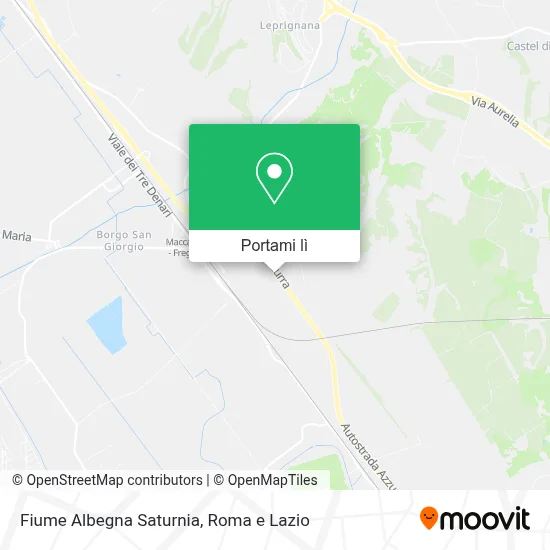Mappa Fiume Albegna Saturnia