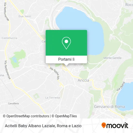 Mappa Acitelli Baby Albano Laziale