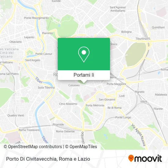 Mappa Porto Di Civitavecchia
