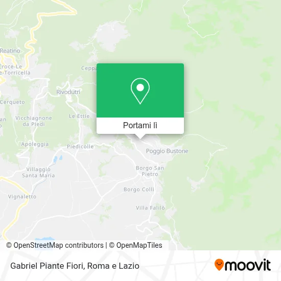 Mappa Gabriel Piante Fiori