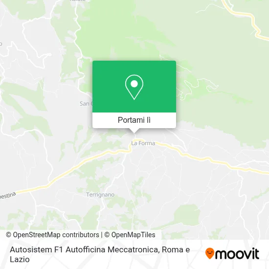 Mappa Autosistem F1 Autofficina Meccatronica
