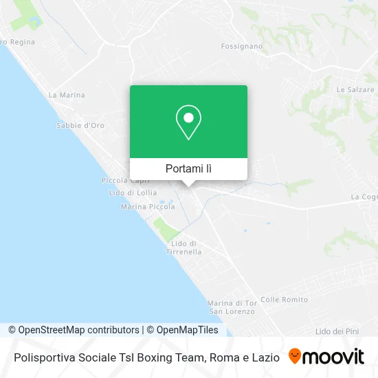 Mappa Polisportiva Sociale Tsl Boxing Team