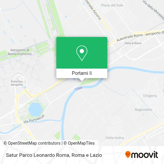 Mappa Satur Parco Leonardo Roma
