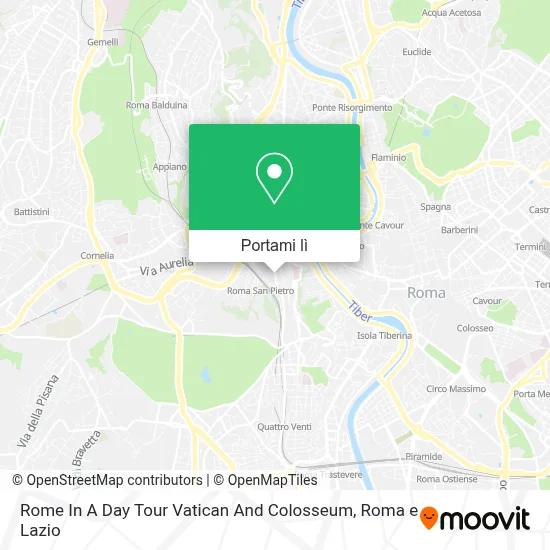 Mappa Rome In A Day Tour Vatican And Colosseum