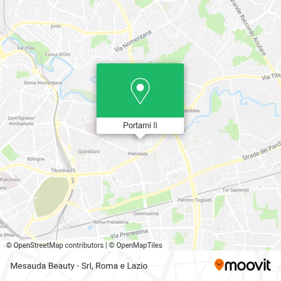Mappa Mesauda Beauty - Srl