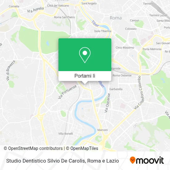 Mappa Studio Dentistico Silvio De Carolis