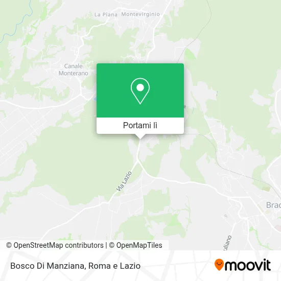 Mappa Bosco Di Manziana