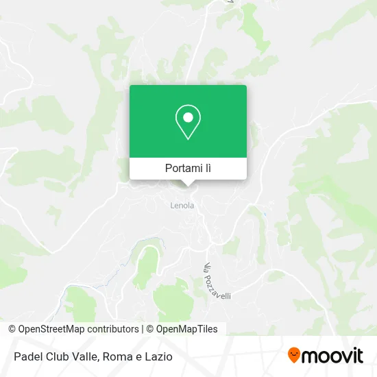 Mappa Padel Club Valle
