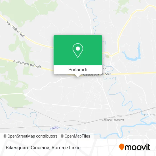 Mappa Bikesquare Ciociaria