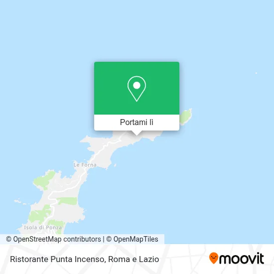 Mappa Ristorante Punta Incenso