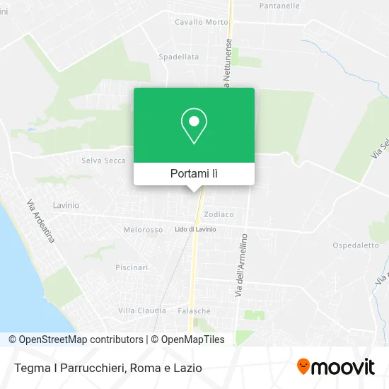 Mappa Tegma I Parrucchieri