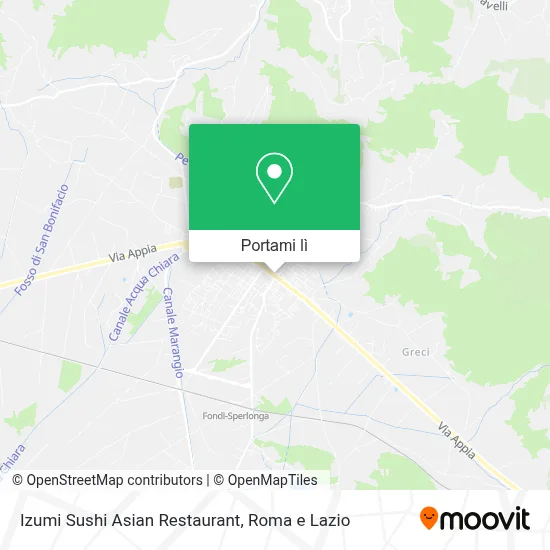Mappa Izumi Sushi Asian Restaurant