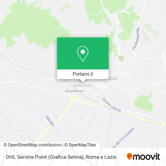 Mappa DHL Service Point (Grafica Setina)