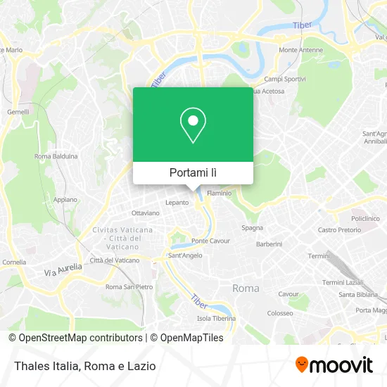 Mappa Thales Italia