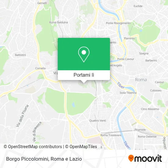 Mappa Borgo Piccolomini