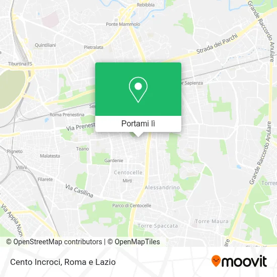Mappa Cento Incroci