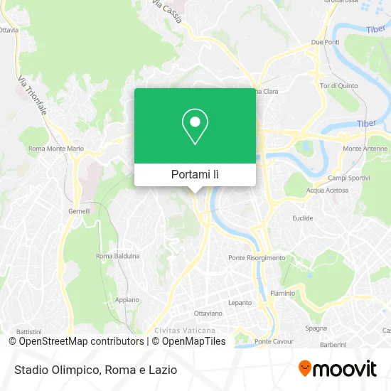 Mappa Stadio Olimpico