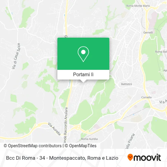 Mappa Bcc Di Roma - 34 - Montespaccato