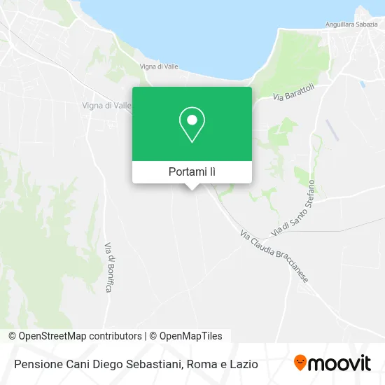 Mappa Pensione Cani Diego Sebastiani