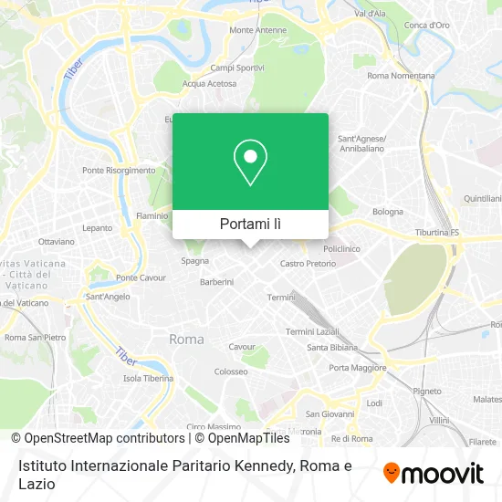 Mappa Istituto Internazionale Paritario Kennedy