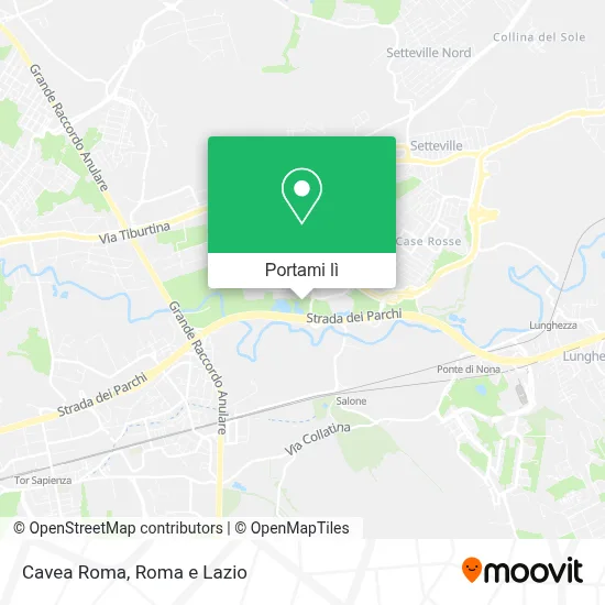 Mappa Cavea Roma