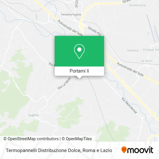 Mappa Termopannelli Distribuzione Dolce