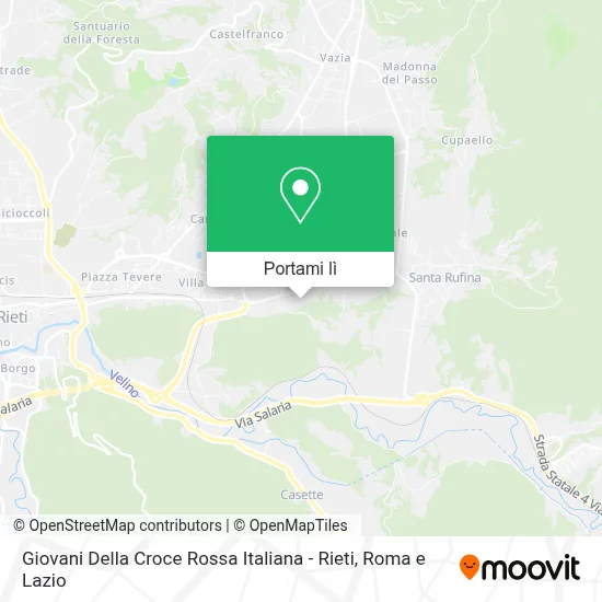 Mappa Giovani Della Croce Rossa Italiana - Rieti