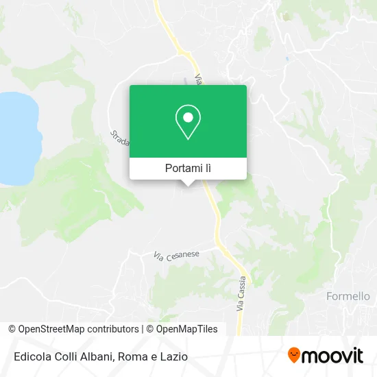 Mappa Edicola Colli Albani