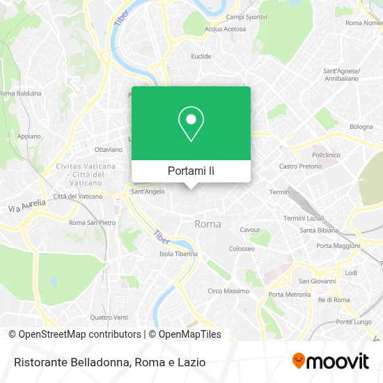 Mappa Ristorante Belladonna