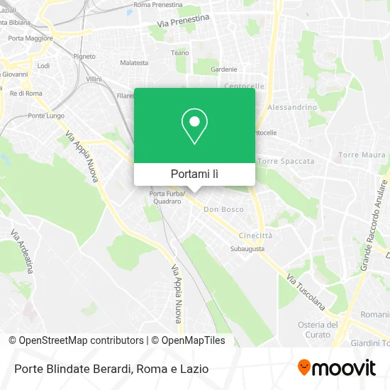 Mappa Porte Blindate Berardi