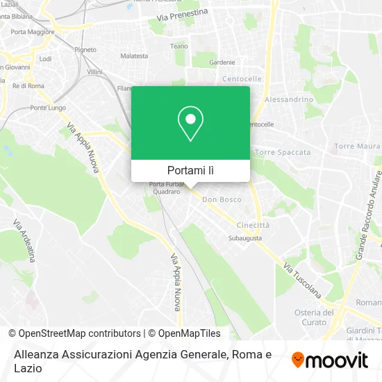 Mappa Alleanza Assicurazioni Agenzia Generale