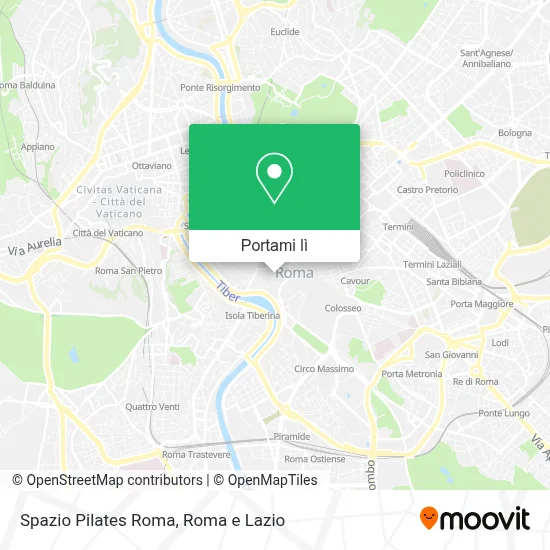 Mappa Spazio Pilates Roma