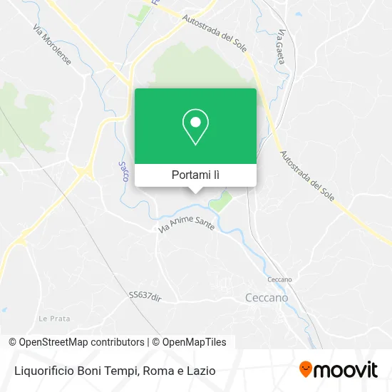 Mappa Liquorificio Boni Tempi