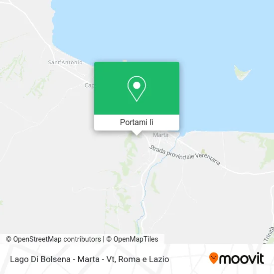 Mappa Lago Di Bolsena - Marta - Vt