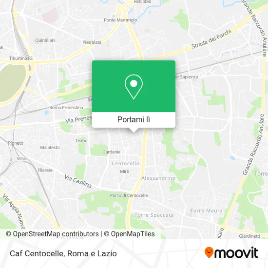 Mappa Caf Centocelle