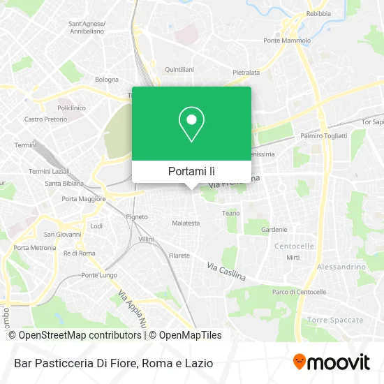 Mappa Bar Pasticceria Di Fiore