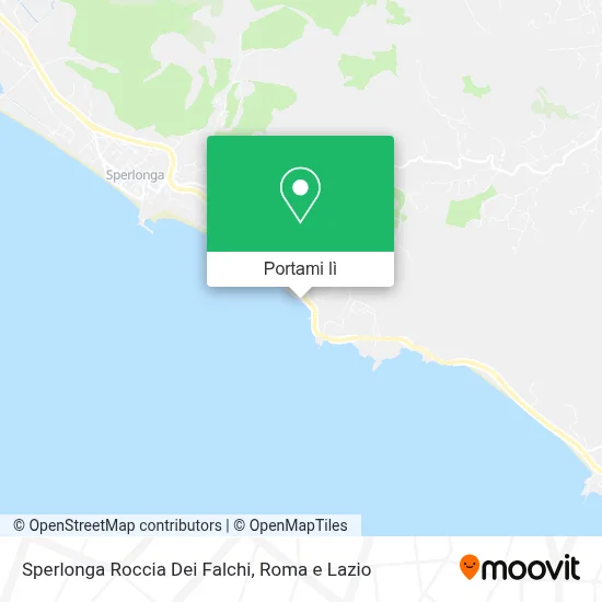 Mappa Sperlonga Roccia Dei Falchi