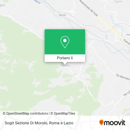 Mappa Sogit Sezione Di Morolo