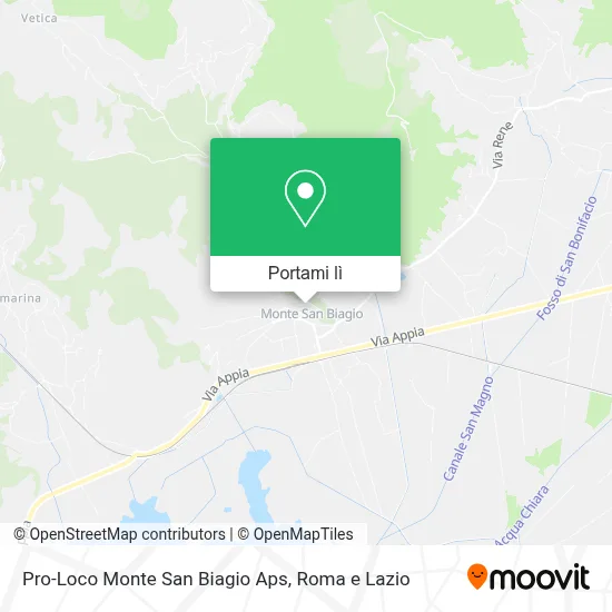 Mappa Pro-Loco Monte San Biagio Aps