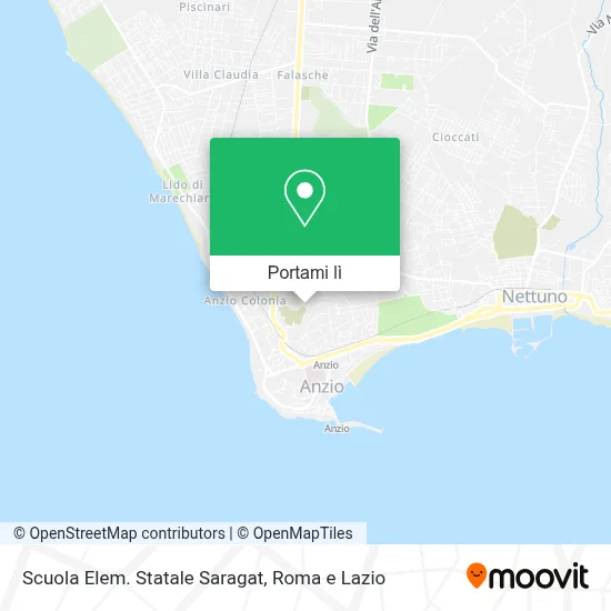 Mappa Scuola Elem. Statale Saragat